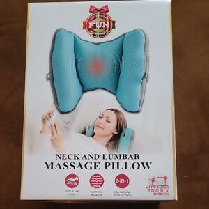 Fun Neck and Lumbar Massage Pillow Brand New